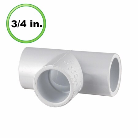 Circo Innovations 0.75 in. Utility Grade PVC Pipe Tee 122-U
